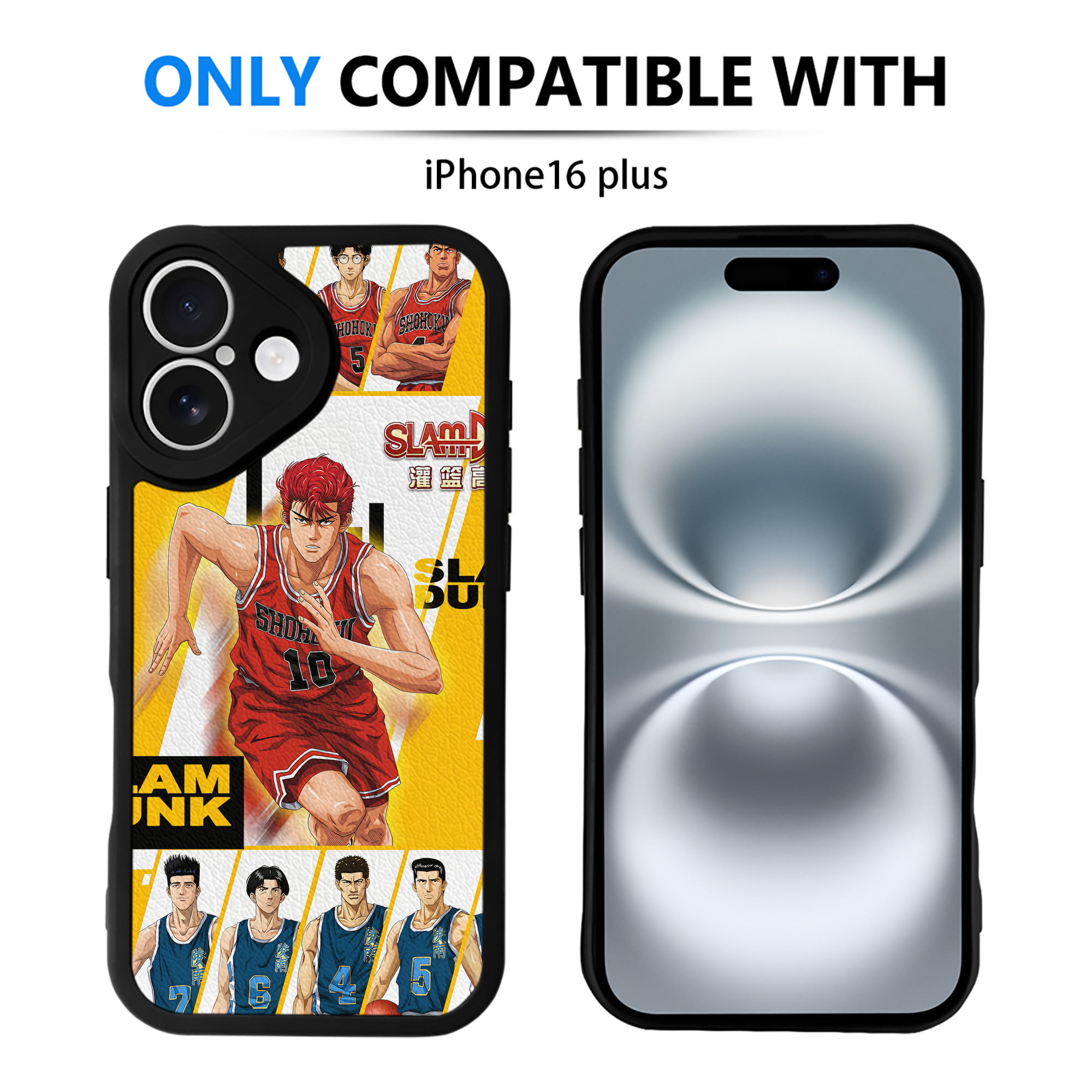 （画像用） SLAM DUNK／スラムダンク 【iPhone 16シリーズ対応】シリコンスマホケース（レザー調） 材質：シリコン